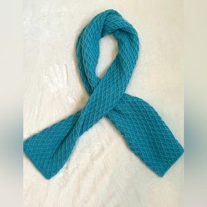 Beautiful aqua alpaca scarf